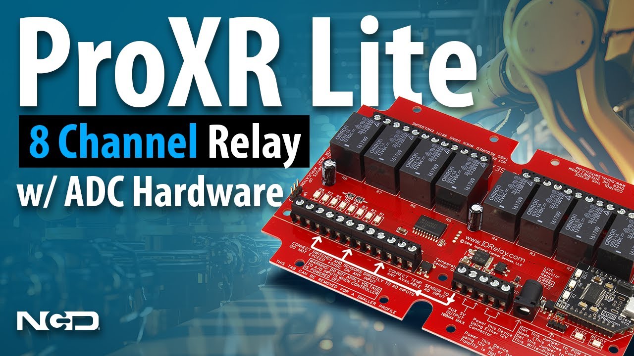 USB Relay Board 8 Channel ProXR Lite with ADC Hardware Overview