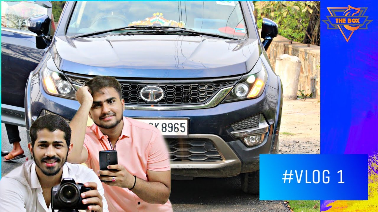 #vlog1||Tata Hexa Accessories||THE BOX