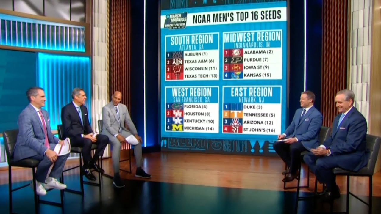 Top 16 March Madness seeds as of Feb. 15 revealed in men's bracket preview
