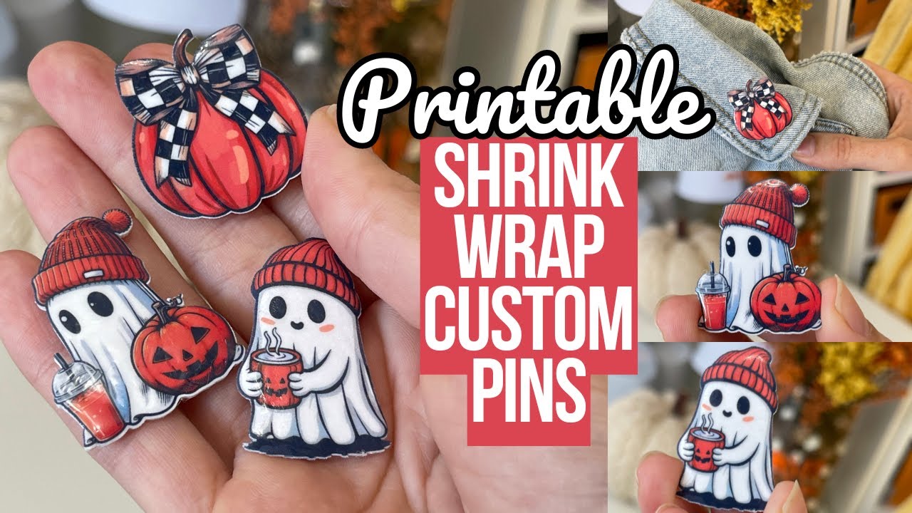 HOW TO MAKE PRINTABLE SHRINK PLASTIC CUSTOM PINS USING CRICUT PRINT THEN CUT