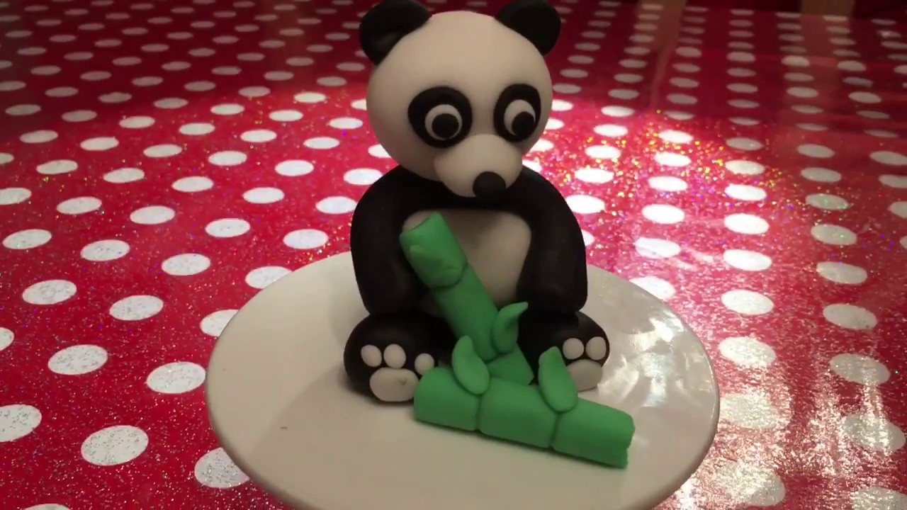 How to make a fondant panda cake topper