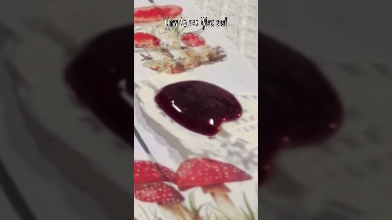 How to use wax seal #waxsealing #sealingwax #howto #journaling # #ytshort #shorts #short