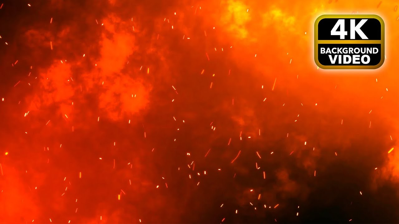 4K HELL FIRE BACKGROUND TV WITH FIRE SOUND EFFECTS RELAXING CHILLING CALM MUSIC EFFECTS