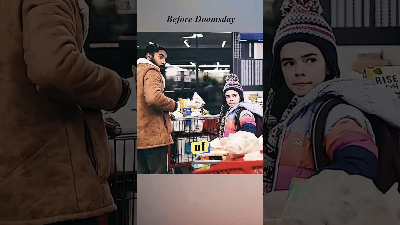 He actually bought all the food in the supermarket. 