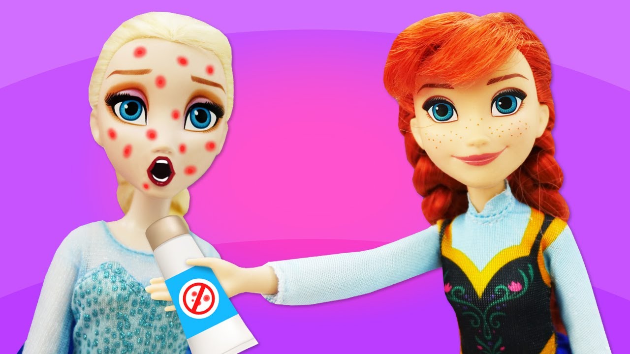 Elsa foi ao salão de beleza! Vídeos para meninas com bonecas. O Reino do Gelo
