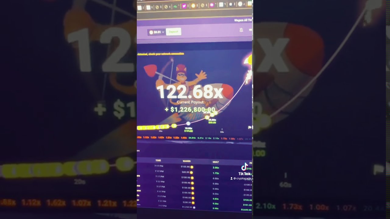$1,000,000 in Roobet Crash riding to 125x