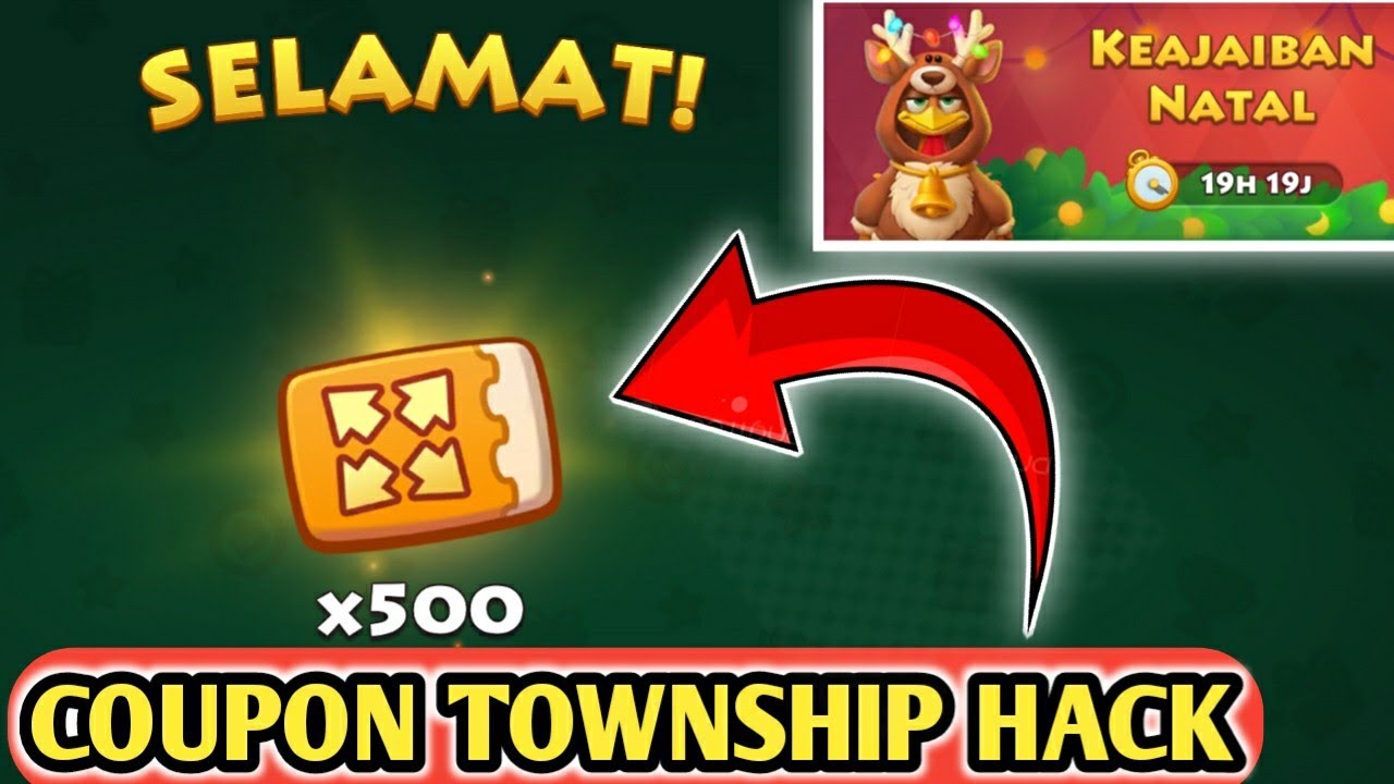 TOWNSHIP HOW TO HACK EXPANSION COUPON GOLDEN TICKET‼️#tbrhach#townshiphack