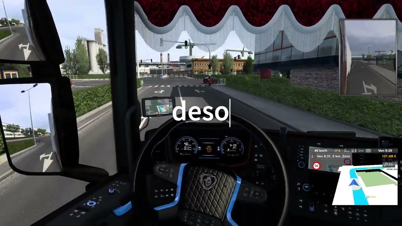 Vidéo présentation de mon tout volant g29 et ETS2