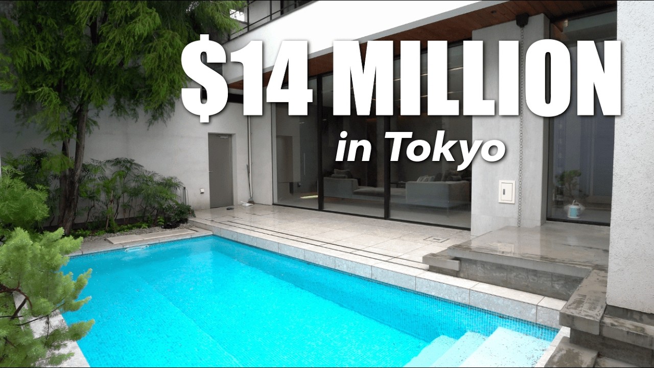 Inside a $14 Million Tokyo POOL HOUSE | Tokyo Portfolio House Tours
