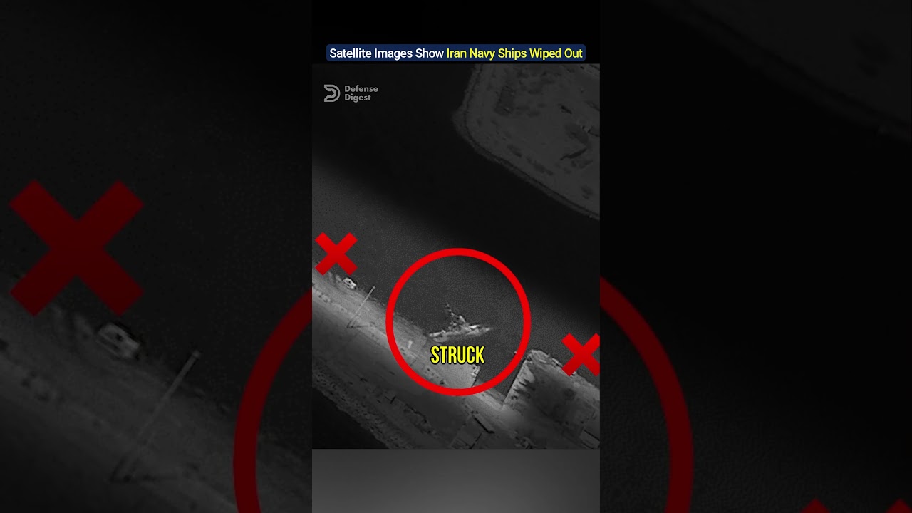 Спутниковые снимки показывают, что корабли иранского военно-морского флота были уничтожены!