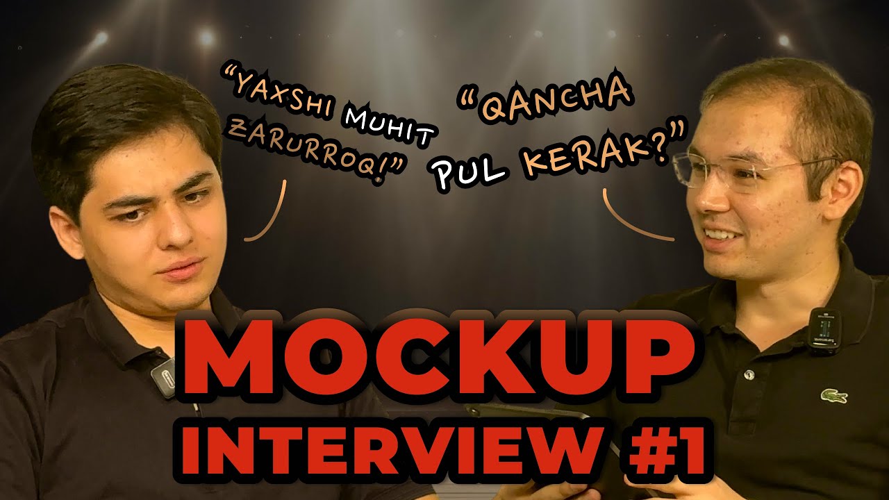 MOCKUP INTERVIEW #1: Analitika va Data Science bo’yicha texnik intervyu | Makhmudjon Sodikov