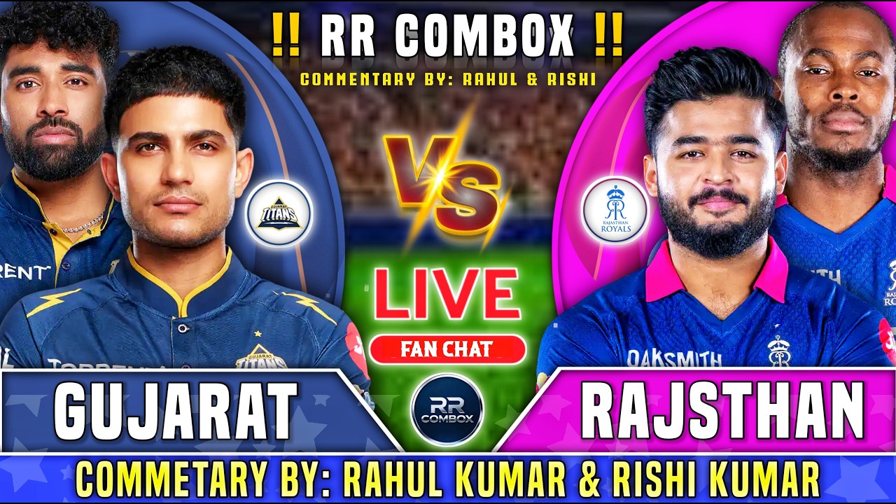🔴Live: GT vs RR, Live Commentary | IPL 2026 | Live Cricket Score Match, 2nd innings |