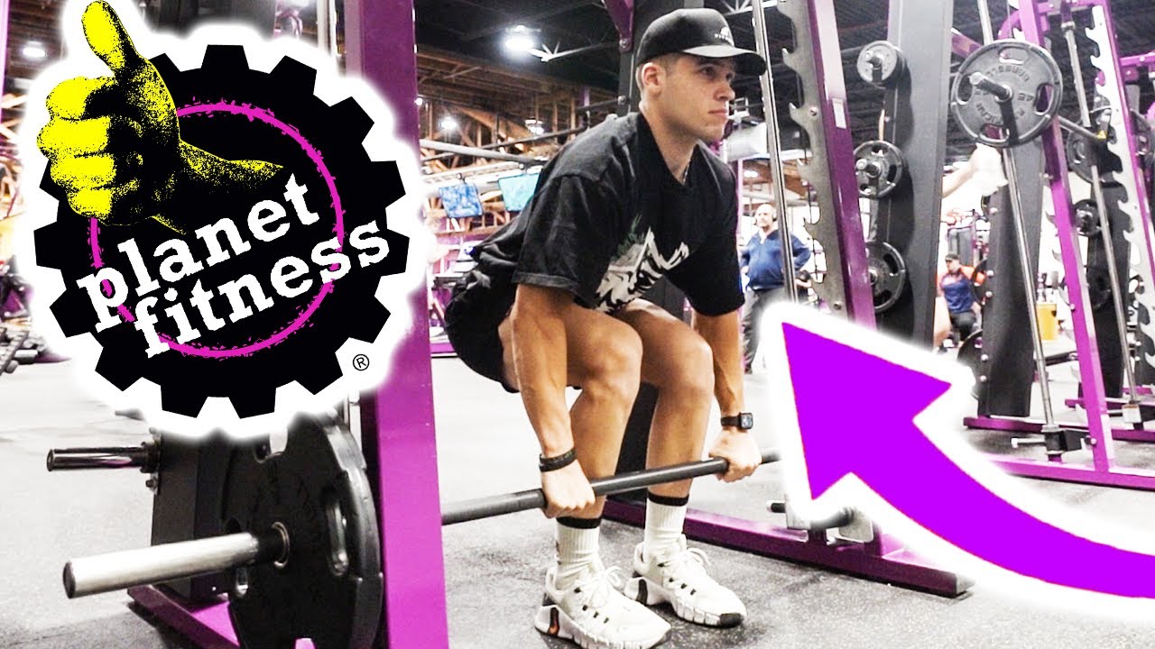 КАК ДЕЛАТЬ СТАНОВУЮ ТЯГУ НА МАШИНЕ СМИТА В PLANET FITNESS!