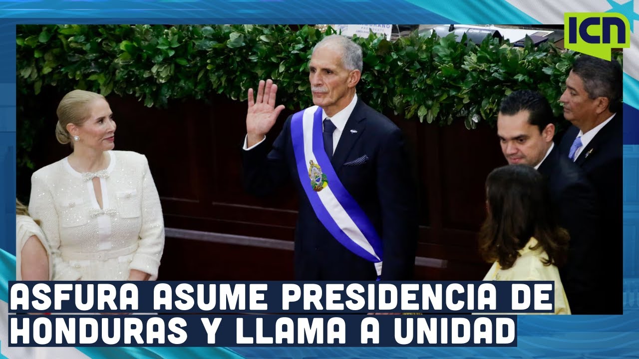 Nasry Asfura asume la presidencia con llamado a la unidad, empleo y defensa de la democracia