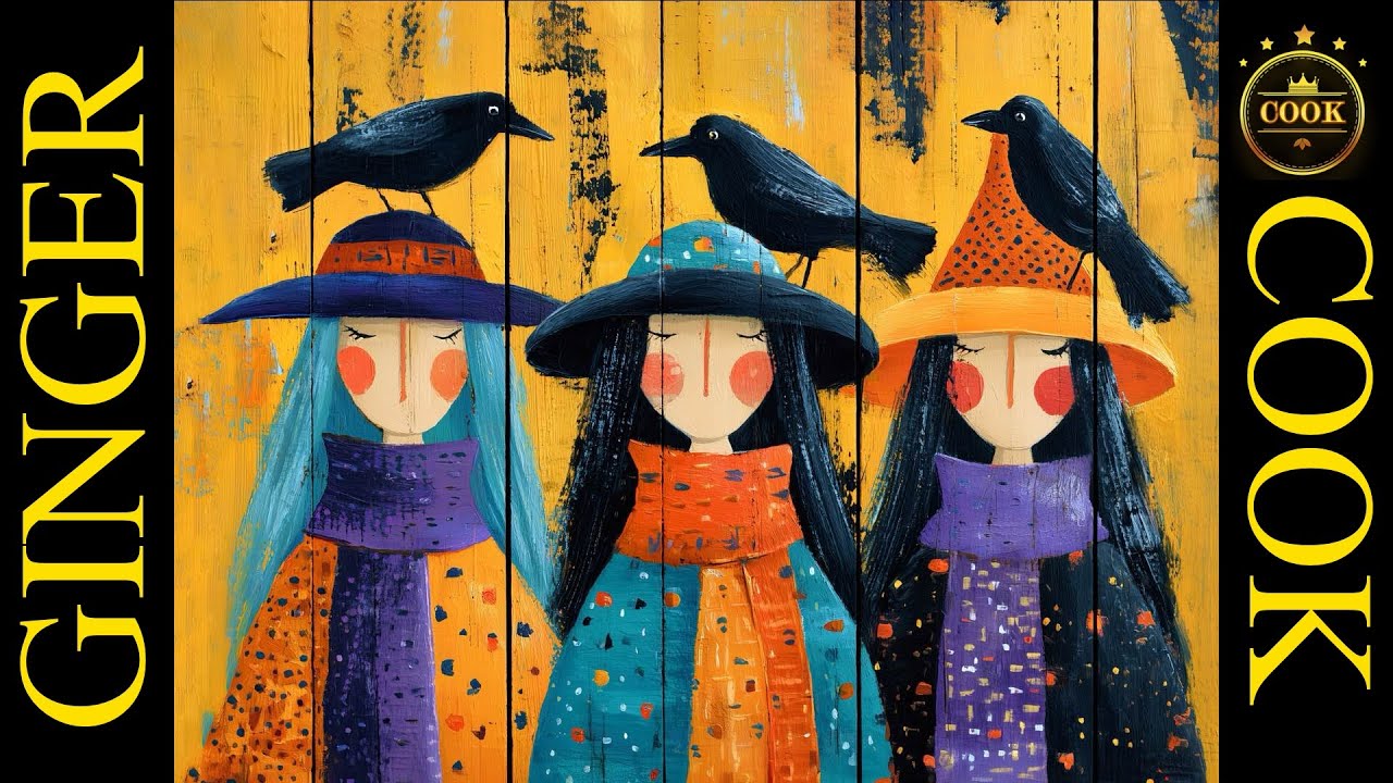 Whimsical Witches and Crows - Art Anyone Can Create in Acrylics
