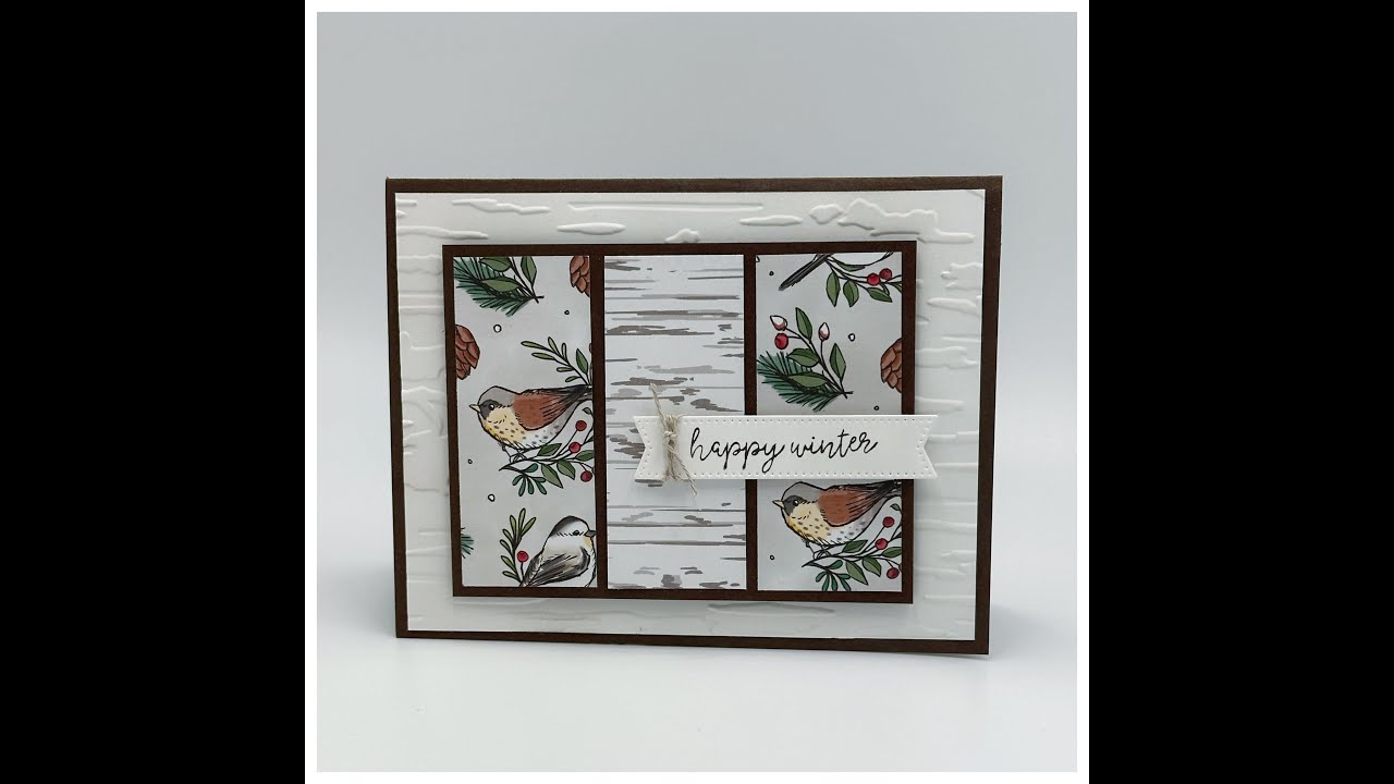 Nests of Winter  DIY Stampin' Up Card (How to embrace winter and not be aggrevated by it!)