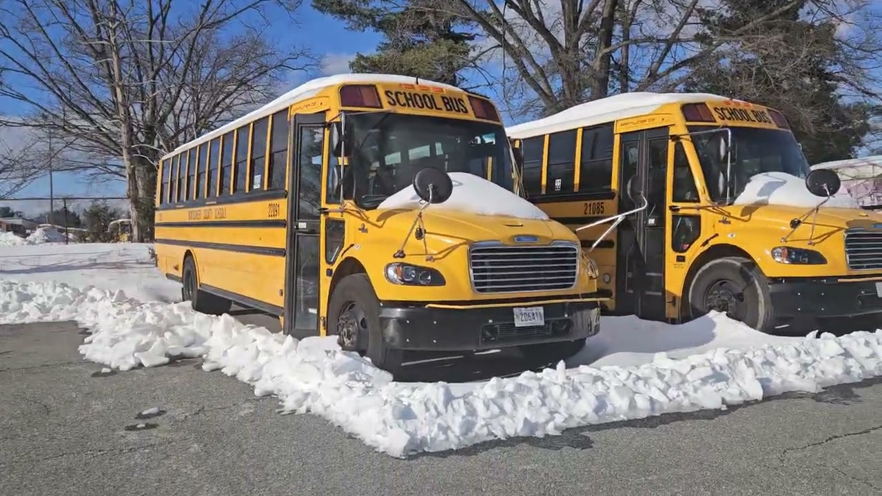CHECKING UP WITH SCHOOL,ARE THE BUSES READY FOR ROUTES AFTER ALMOST A WEEK OFF DUTY IN A STORM?