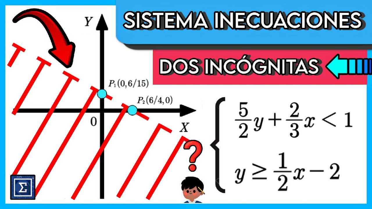 ▶️ CÓMO RESOLVER UN SISTEMA DE INECUACIONES CON DOS INCÓGNITAS [EXPLICACIÓN SUPER SENCILLA] 🚀