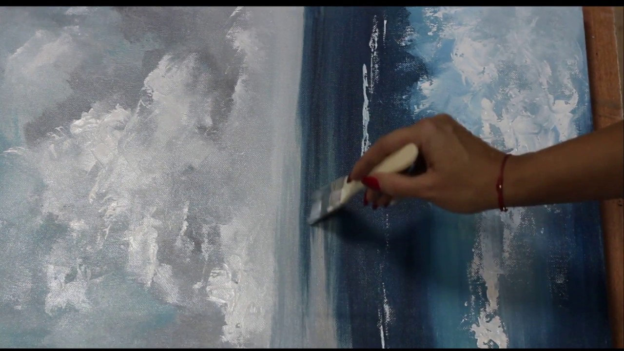 Landscape Painting\Abstract Landscape\Easy/Demonstration Using palette knife and Acrylics On Canvas