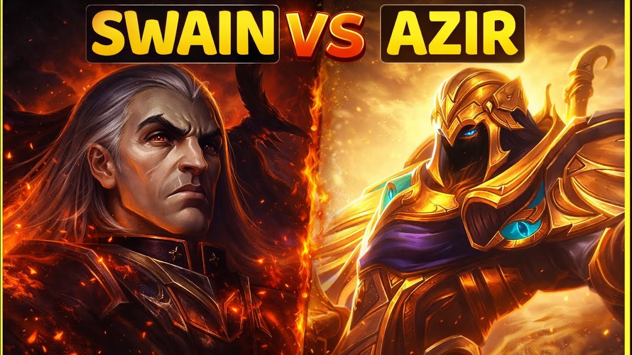 SWAIN VS AZIR MID GAMEPLAY EMERALD III