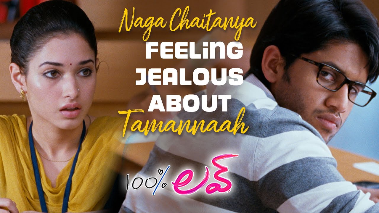 100% Love Telugu Movie Scenes | Naga Chaitanya Feels Jealous About Tamannaah | Naresh | Sukumar