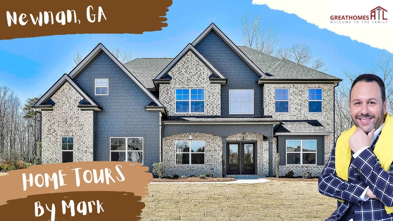 Incredible 1 Acre Corner Lot, Brand New In Newnan, GA. 2-Story Family Room! 5 Bed, 4 Bath.
