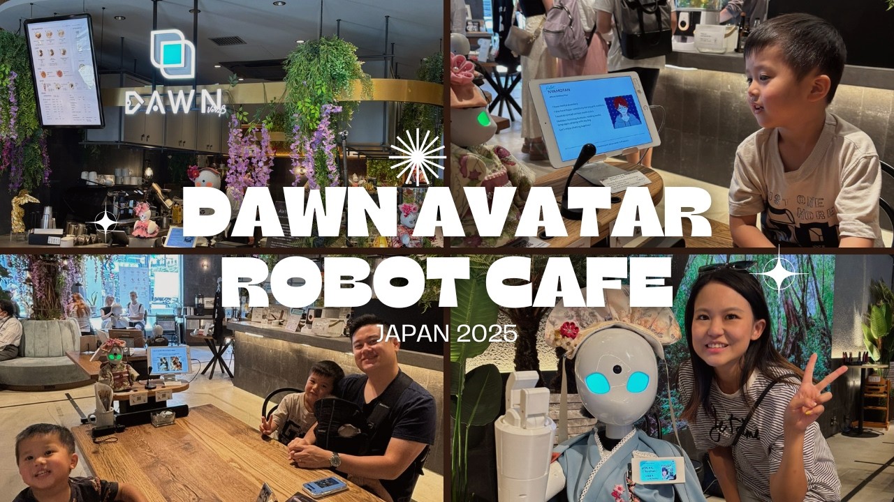 Our Kids Visit Tokyo’s Robot Café 🤖 | A Heartwarming Experience at Dawn Avatar Robot Cafe