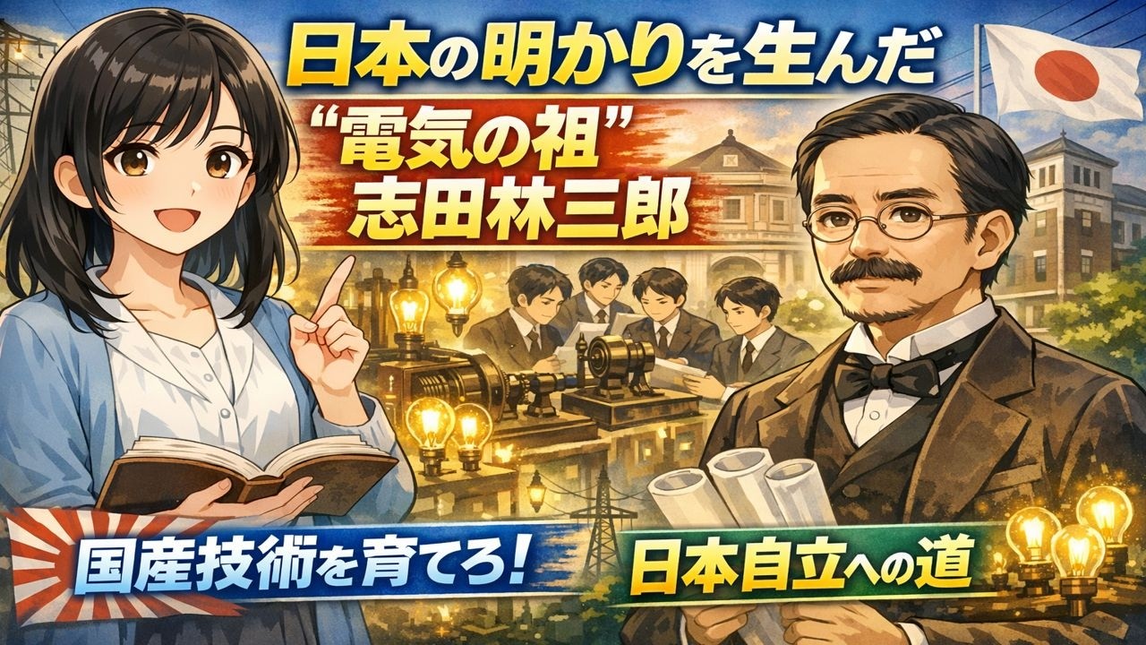 「スイッチの向こうにいた男──日本の明かりを生んだ“電気の祖”志田林三郎」