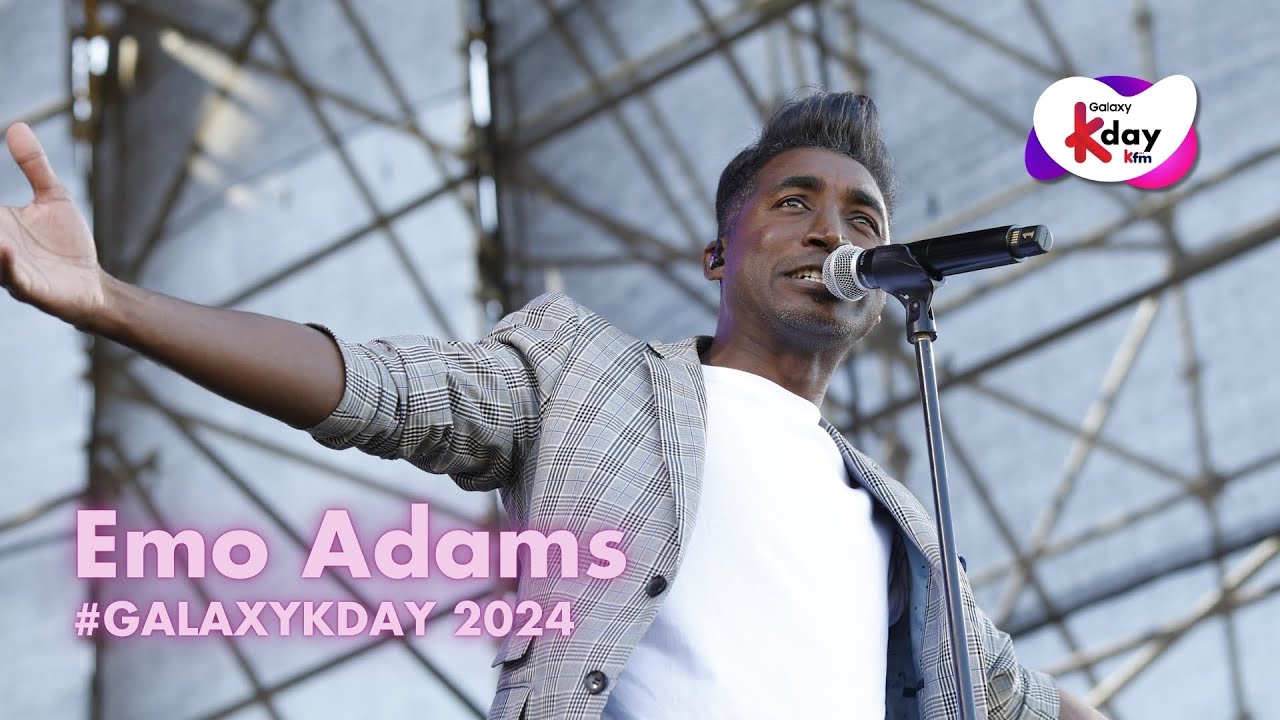 Tall, dark, & Afrikaans - it's Emo Adams at #GalaxyKDay!