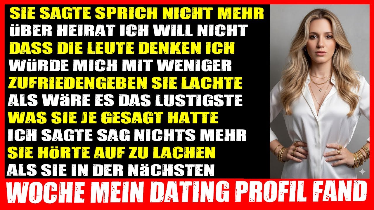 „Sprich nie wieder über Heirat“ – Sie wollte nicht, dass andere denken, sie gebe sich zufrieden
