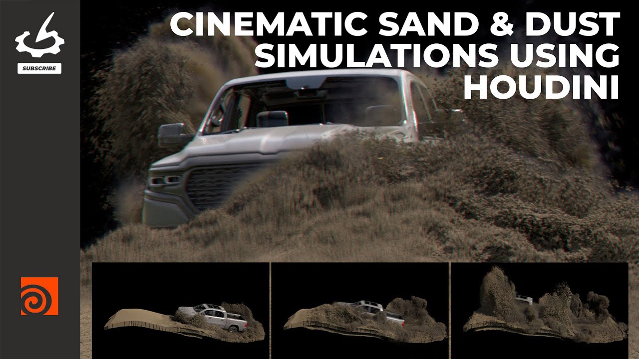 Cinematic Sand & Dust Simulations using Houdini with Alvaro J. Segura