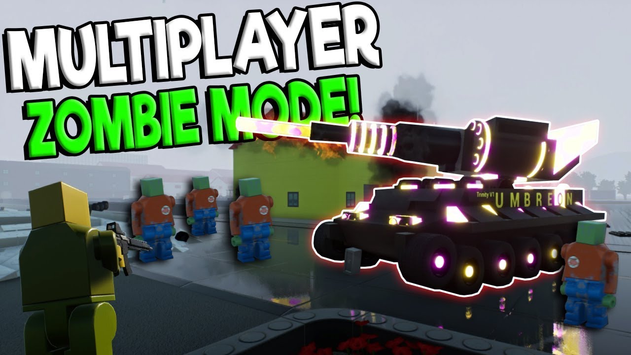 NEW MULTIPLAYER ZOMBIE CITY HORDE MODE! - Brick Rigs Update Gameplay - Lego Tank Zombie Beta Update