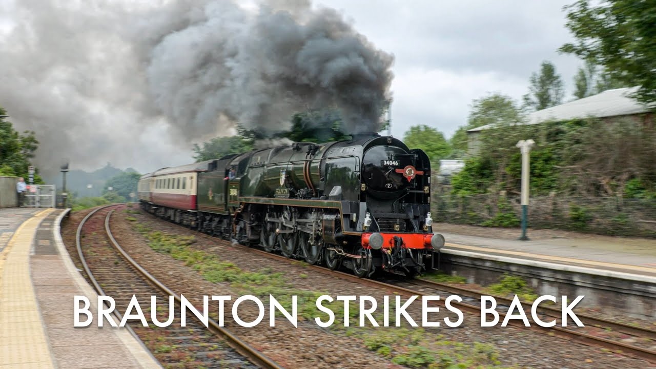 Braunton Strikes Back: 34046 Unleashed at Full Speed with English Riviera Express - 2025