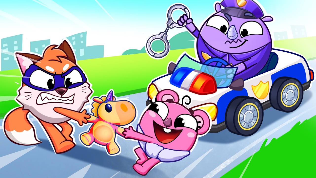 Police Song! 🚔 Safety Rules for Babies | Funny Kids Songs 😻🐨🐰🦁 and Nursery Rhymes by Baby Zoo