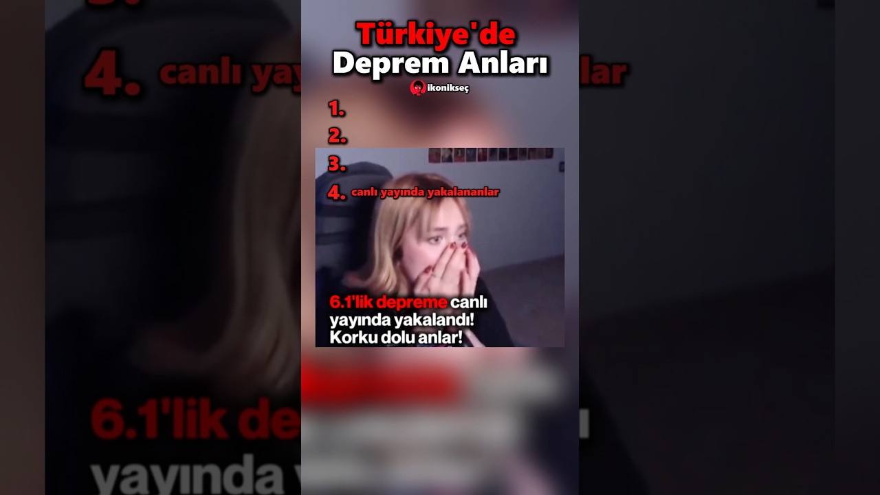 T&uuml;rkiye'de Deprem Anları &ndash; Deprem Sırasında Kaydedilen Ger&ccedil;ek G&ouml;r&uuml;nt&uuml;ler 🇹🇷