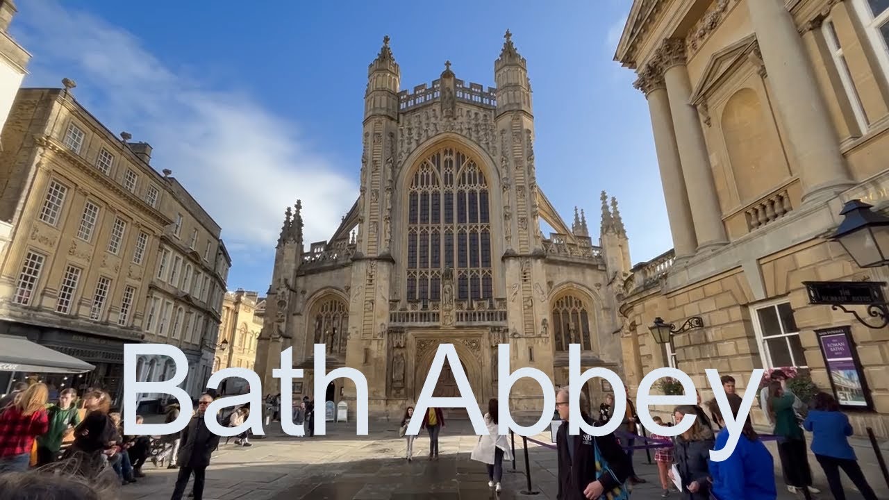 Bath Abbey inside & outside tour & the Planet Earth .City of Bath & a old  beautiful  Tea Rooms ☕️☕️