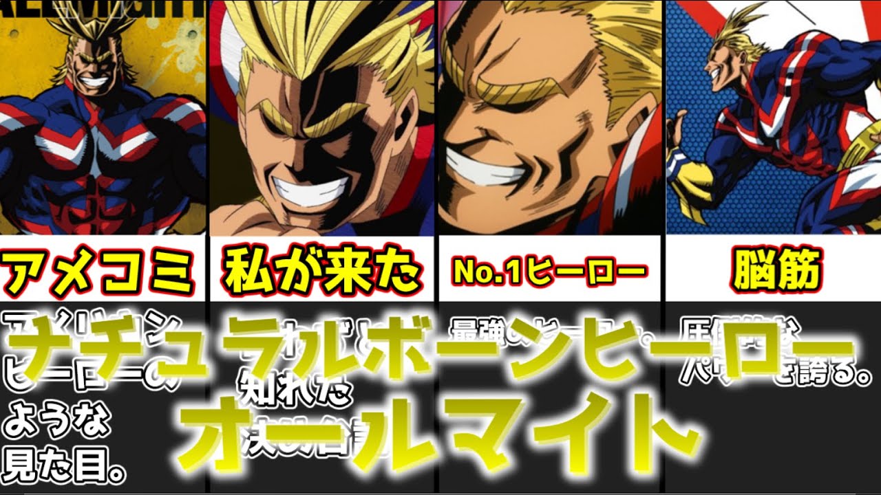 【ゆっくり解説】ナチュラルボーンヒーロー オールマイト【僕のヒーローアカデミア】
