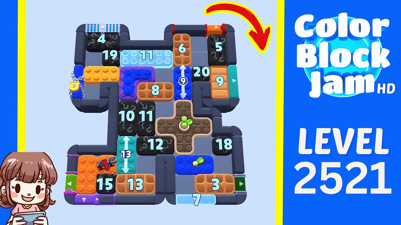 Color Block Jam Level 1610 (2521) Solution Walkthrough