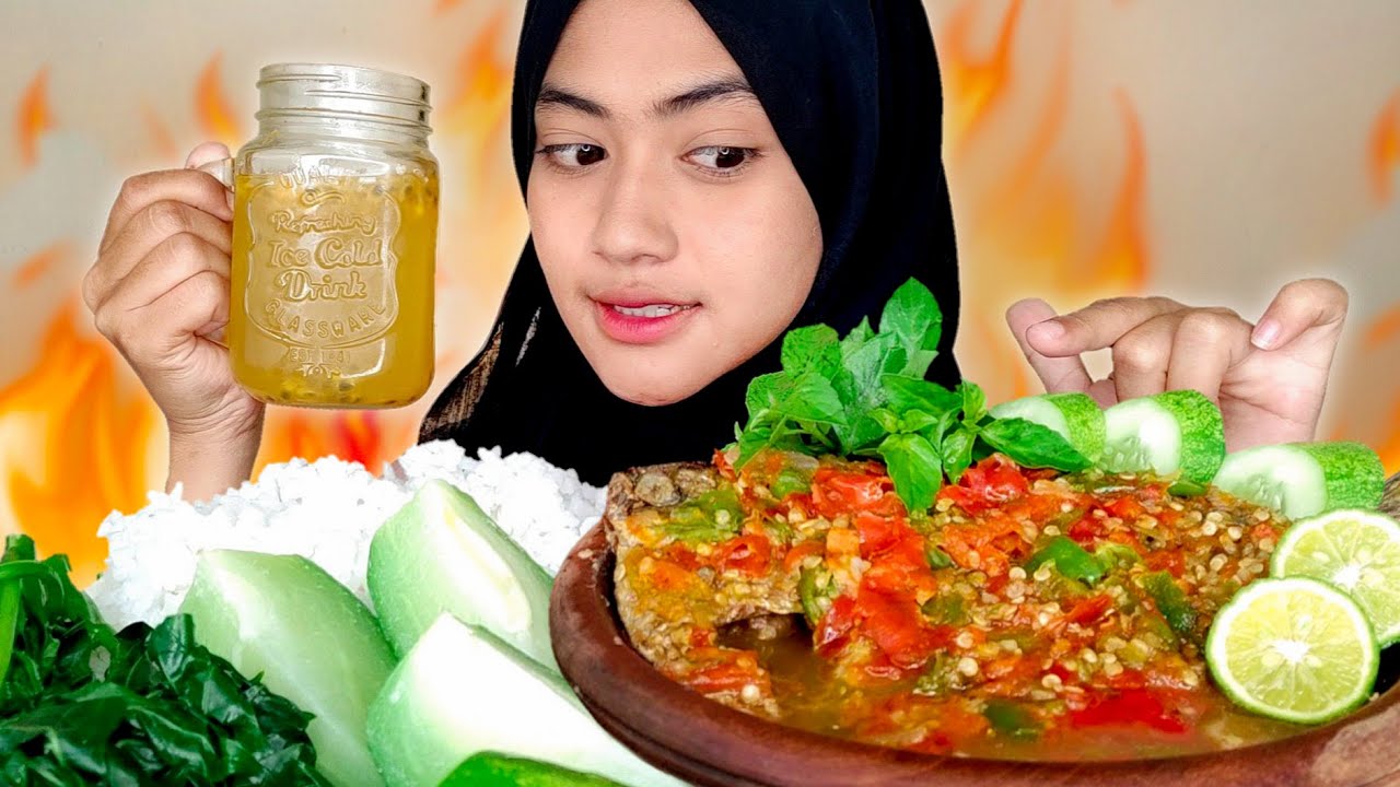 MUANTEPPOLL🤤 MUKBANG IKAN PEPETEK SAMBEL KENCUR | MUKBANG ASMR