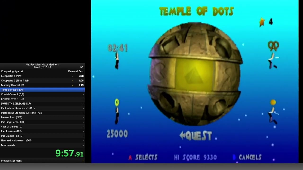 Ms. Pac-Man Maze Madness (Dreamcast) | any% in 1:55:45