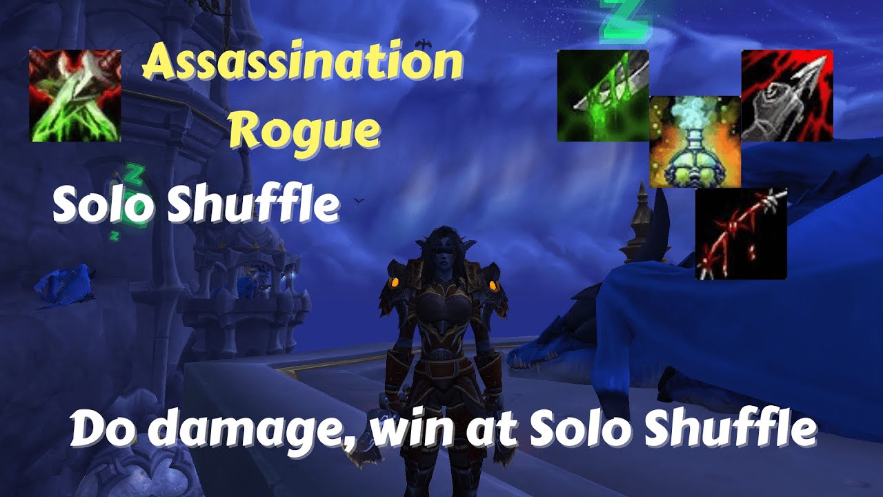 Assassination Rogue PvP 10.0.2 | Assa dmg vs Feral dmg, Solo Shuffle showdown !