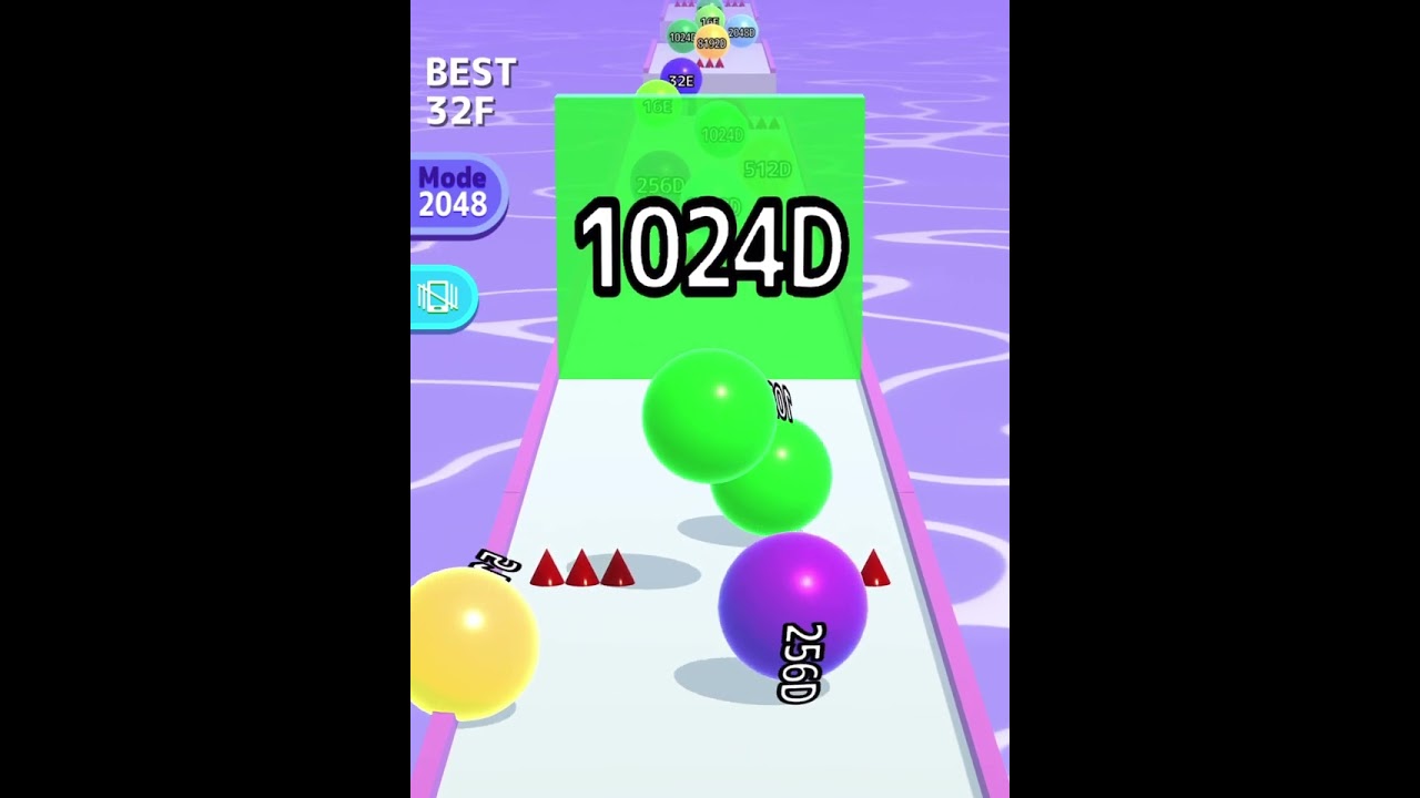 Best 👍🔥🎾⚽️Ball Run 32F Mode 2048 Android Gameplay