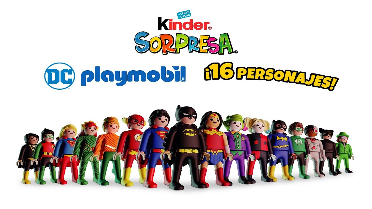FIGURITAS PLAYMOBIL HEROES DC KINDER