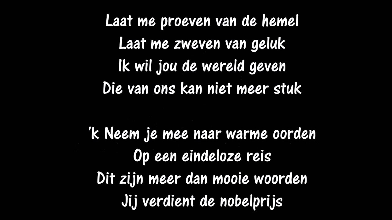 Clouseau - De nobelprijs (songtekst)