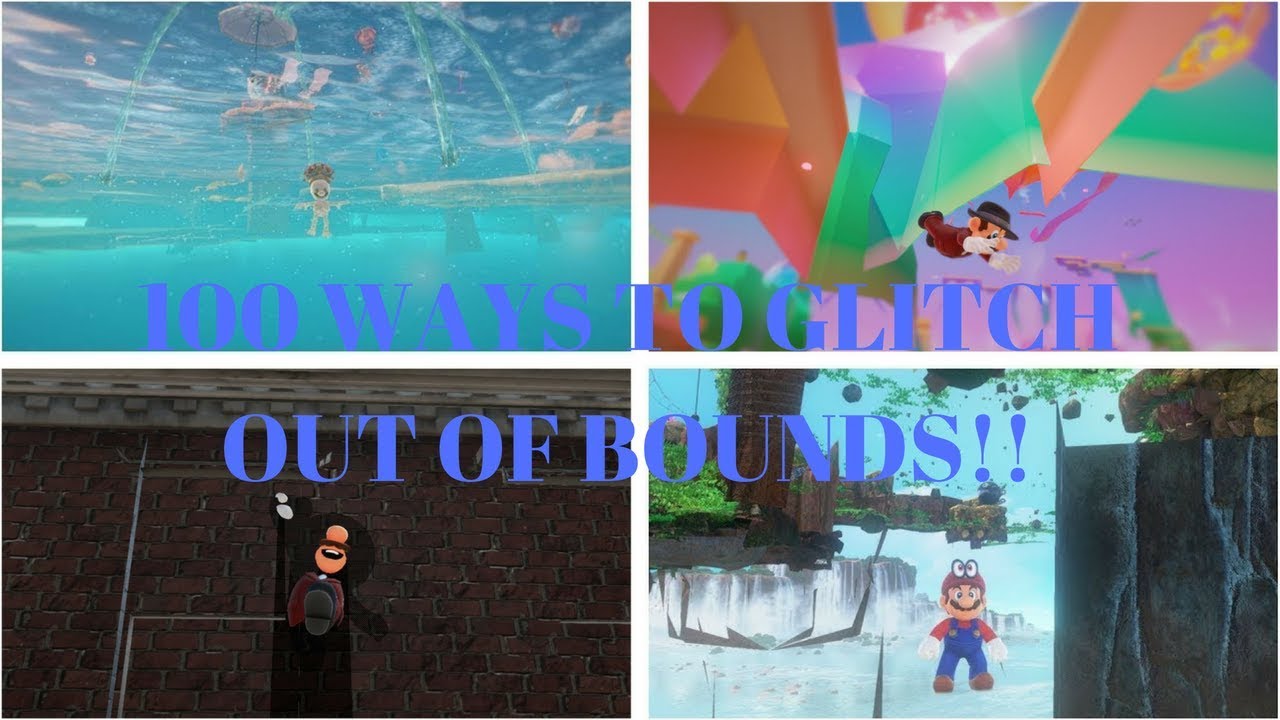 100 Ways To Glitch Out Of Bounds In Super Mario Odyssey!!