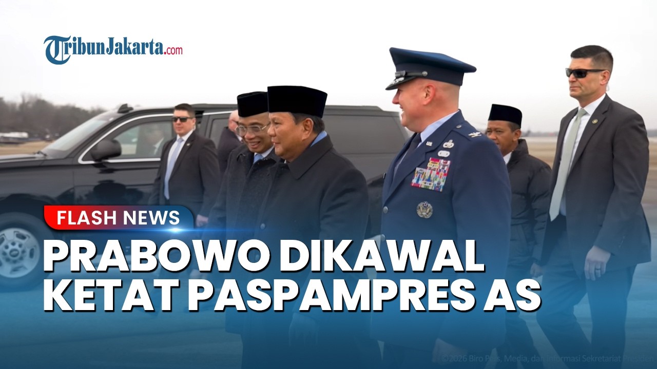 Sorotan Dunia! Prabowo Berdiri Tegap Dikawal Paspampres AS sebelum Pertemuan Penting dengan Trump