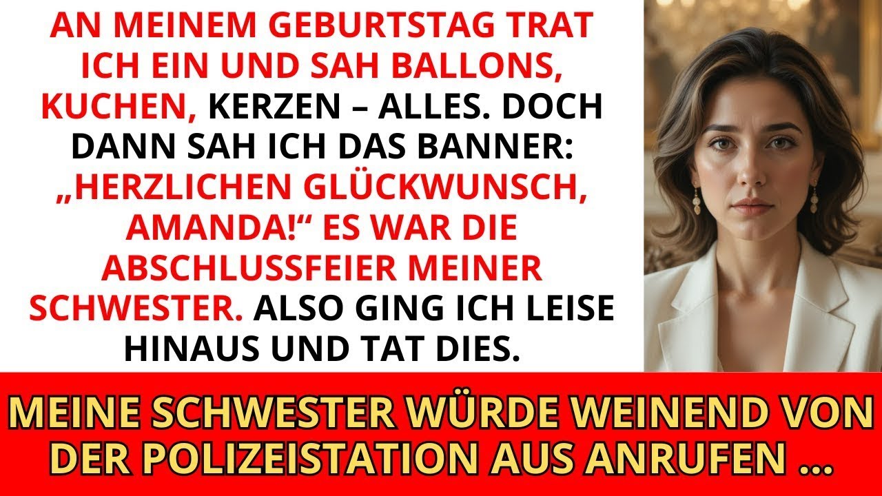 An meinem Geburtstag veranstalteten sie eine Abschlussfeier für meine Schwester. Bald schaltete...