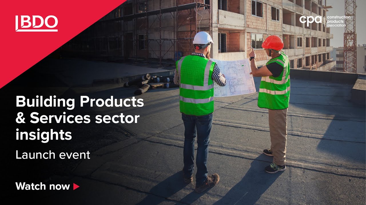 Building Products & Services Webinar