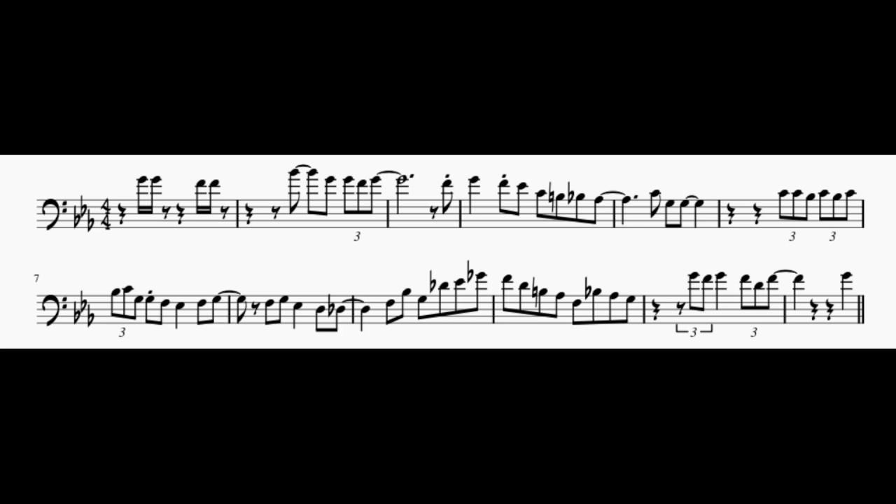 Stolen Moments – Andy Martin Trombone Solo Transcription
