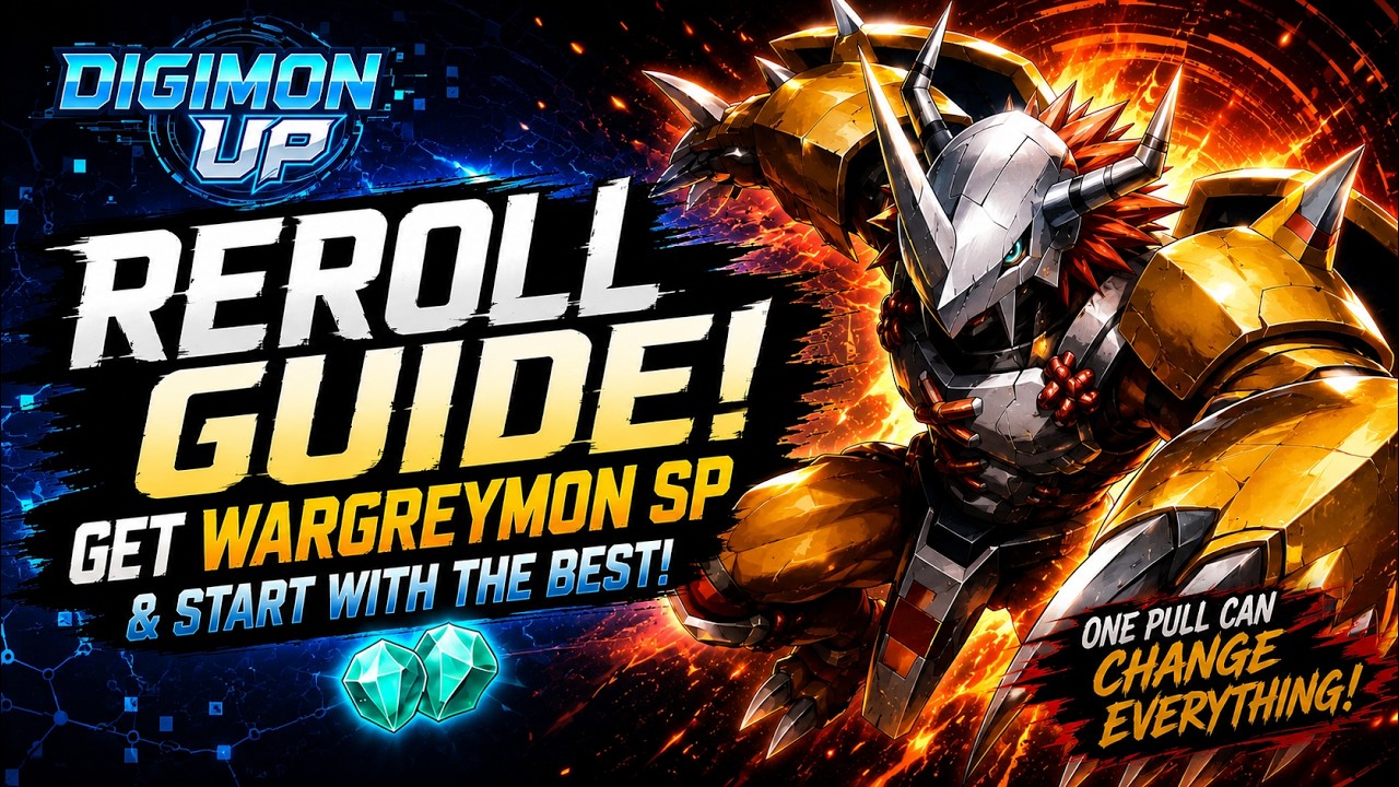 🔥DIGIMON UP | DAY 1 Step By Step Reroll Guide | Summon WARGREYMON & Start with the BEST Meta Unit! 🚀